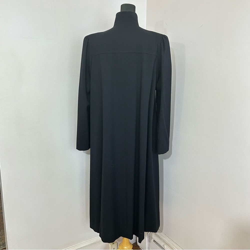 Vintage ilie Wacs ILGWU Long Wool Coat Jacket Trench Coat Size 12 - Picture 6 of 11
